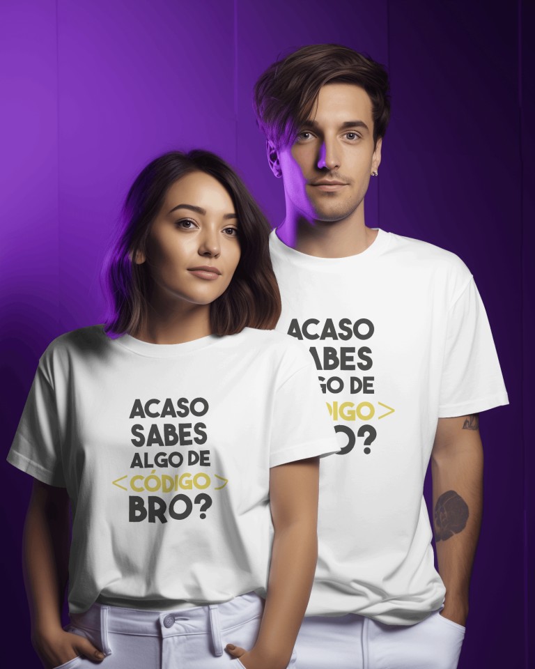 remera hola mundo - sabes de código bro?